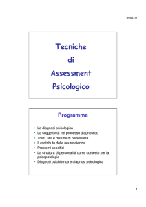 Tecniche di Assessment Psicologico