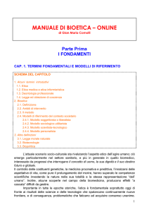 manuale di bioetica – online