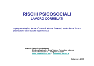 rischi psicosociali lavoro correlati