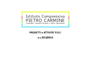 PROGETTI e ATTIVITA` POF as2013/2014