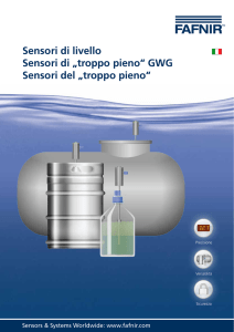 Sensori di livello Sensori di „troppo pieno“ GWG Sensori del „troppo