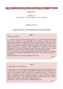 l`adolescenza: l`invenzione di un`età di mezzo