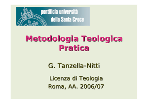 Metodologia Teologica - Giuseppe Tanzella