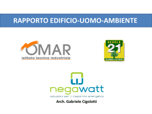 Seminario "Rapporto Edificio-Uomo-Ambiente e Risparmio Energia