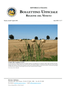 Modifiche ed integrazioni - Bollettino Ufficiale della Regione Veneto