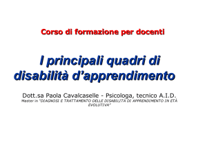 Diapositiva 1 - Dott.sa Paola Cavalcaselle Psicologa