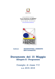 Documento del 15 Maggio - Liceo Artistico Alberti