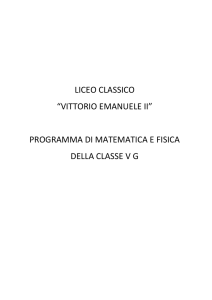 liceo classico “vittorio emanuele ii” programma di matematica e