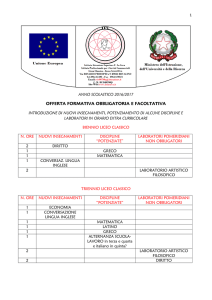 Prospetti Offerta Formativa