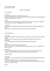 Obiettivi Minimi IRC - Liceo Scientifico GIOVANNI KEPLERO