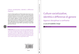 Culture socializzative, identità e differenze di genere