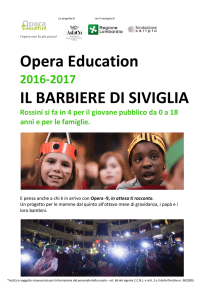 Opera Education IL BARBIERE DI SIVIGLIA