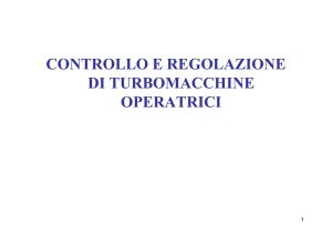 CONTROLLO E REGOLAZIONE DI TURBOMACCHINE OPERATRICI