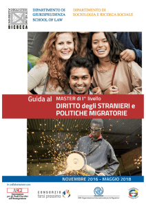 Guida Master Diritto degli stranieri e politiche migratorie