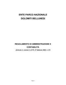 Regolamento di amministrazione e contabilità