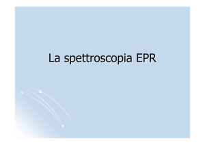 La spettroscopia EPR