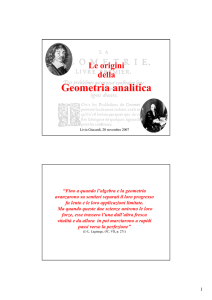 origini della geometria analitica