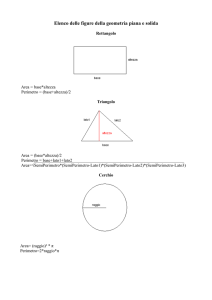 Elenco delle figure della geometria piana e solida