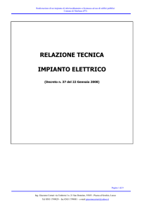 E1 Relazione tecnica impianto elettrico