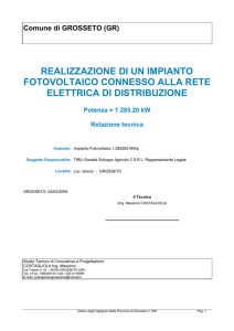 realizzazione di un impianto fotovoltaico