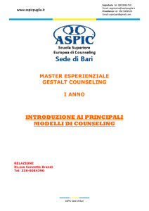 introduzione ai principali modelli di counseling