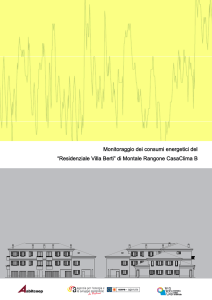 Monitoraggio dei consumi energetici del