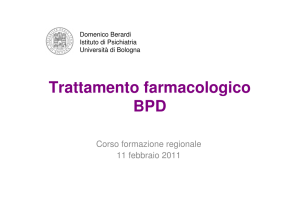 Trattamento farmacologico BPD - Salute Emilia