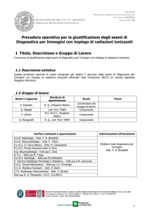 Procedura operativa per la giustificazione degli esami di