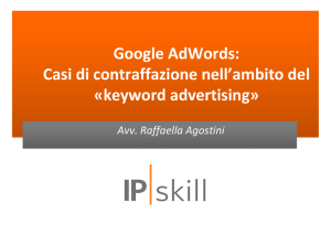 Google AdWords: Casi di contraffazione nell`ambito del «keyword