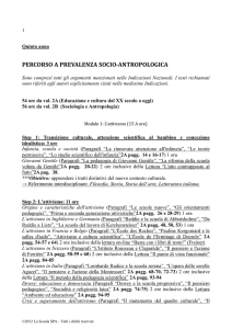 percorso a prevalenza socio-antropologica