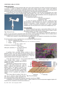 I MOTI DELL`ARIA: IL VENTO 1 Origine del fenomeno I venti sono