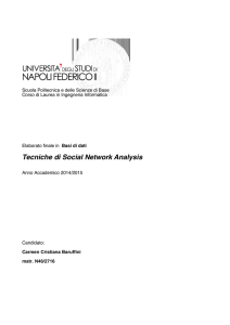 Tecniche di Social Network Analysis