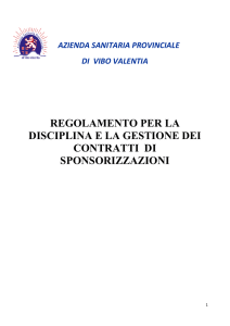 regolamento per la disciplina e la gestione dei contratti di