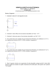 verifica scritta di elettronica