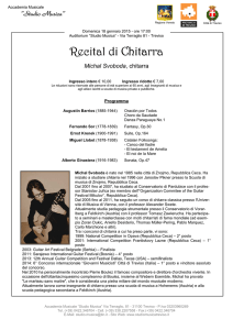 Recital di Chitarra - Accademia Musicale "Studio Musica"