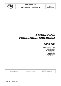standard di produzione biologica