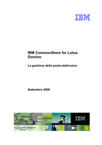 IBM CommonStore for Lotus Domino