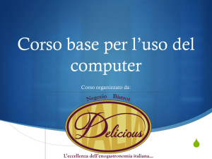 Corso Informatica base – Slide 1 – Il personal