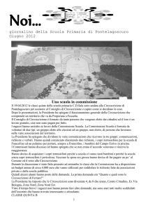 giornalino della Scuola Primaria di Pontelagoscuro Giugno 2012