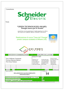 Relazione di calcolo impianto fotovoltaico - progetti iis levi