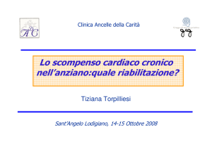 Lo scompenso cardiaco cronico nell`anziano:quale riabilitazione?