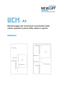 Monitoraggio dei movimenti incontrollati della cabina