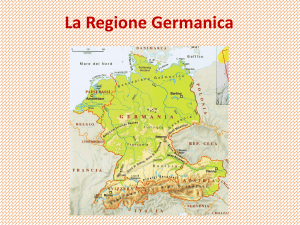 La regione tedesca, la Germania