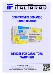 dispositivi di comando condensatori devices for capacitors switching