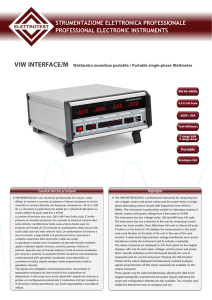 VIW INTERFACE/M Wattmetro monofase portatile