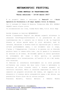 METAMORFOSI FESTIVAL programma 2017