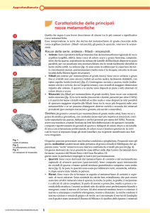 Caratteristiche delle principali rocce metamorfiche