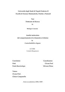 Universit&agrave; degli Studi di Napoli Federico II Facolt&agrave; di Scienze