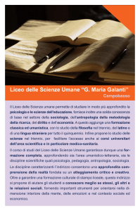 Liceo delle Scienze Umane “G. Maria Galanti”