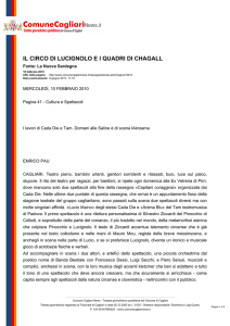 Comune Cagliari News - Il circo di Lucignolo e i quadri di Chagall